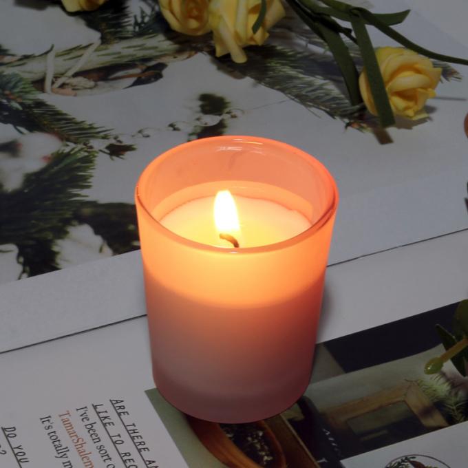 Bougie parfumée de détente fortement parfumée durable d'hommes en verre durable sans fumée qui respecte l'environnement en gros