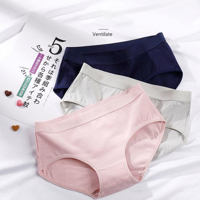 Les culottes de dentelle de sous-vêtements plus de la taille de la fille en gros de culottes des femmes sexy de sous-vêtements 3 couches coulent la preuve