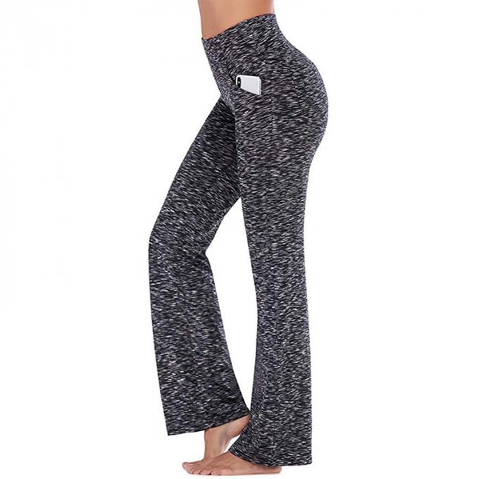 2021 hauts pantalons de yoga de forme physique de Waisted traitent à la légère pour étirer les femmes larges de pantalon de jambe occasionnelles plus le yoga sans couture Legging de taille