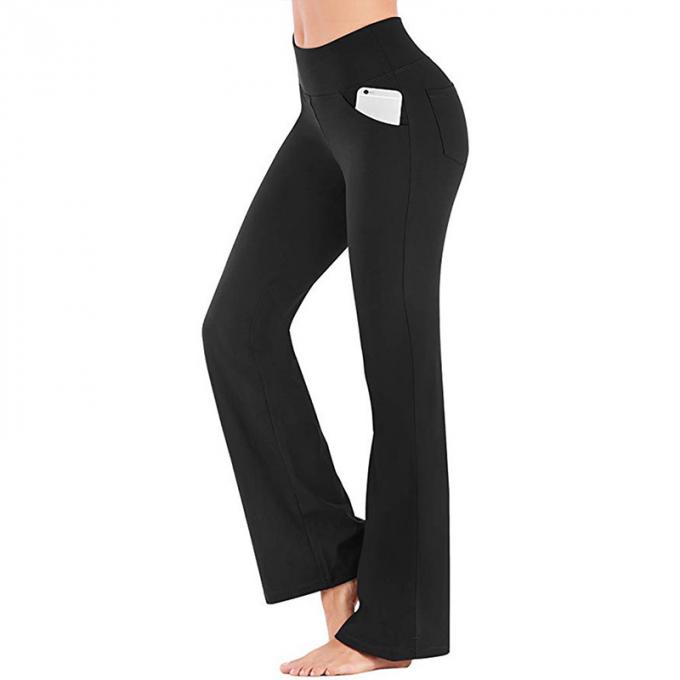 2021 hauts pantalons de yoga de forme physique de Waisted traitent à la légère pour étirer les femmes larges de pantalon de jambe occasionnelles plus le yoga sans couture Legging de taille