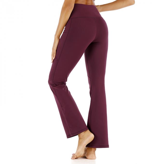 2021 hauts pantalons de yoga de forme physique de Waisted traitent à la légère pour étirer les femmes larges de pantalon de jambe occasionnelles plus le yoga sans couture Legging de taille