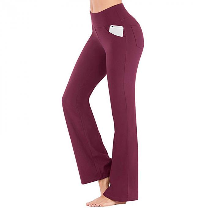 2021 hauts pantalons de yoga de forme physique de Waisted traitent à la légère pour étirer les femmes larges de pantalon de jambe occasionnelles plus le yoga sans couture Legging de taille