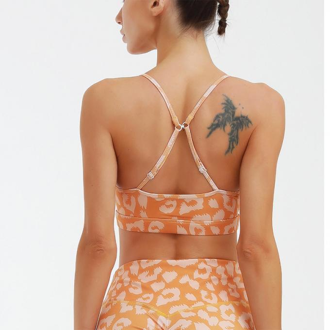 Équipement de la séance d'entraînement de Logo Women fait sur commande guêtres sans couture de yoga de 2 morceaux avec les vêtements sexy de forme physique de gymnase de soutien-gorge de sports