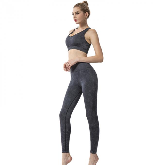 Ventre de pantalon de yoga de la taille des femmes faites sur commande d'OEM le haut commandent amincir le pantalon de yoga de butin de séance d'entraînement de guêtres de butin