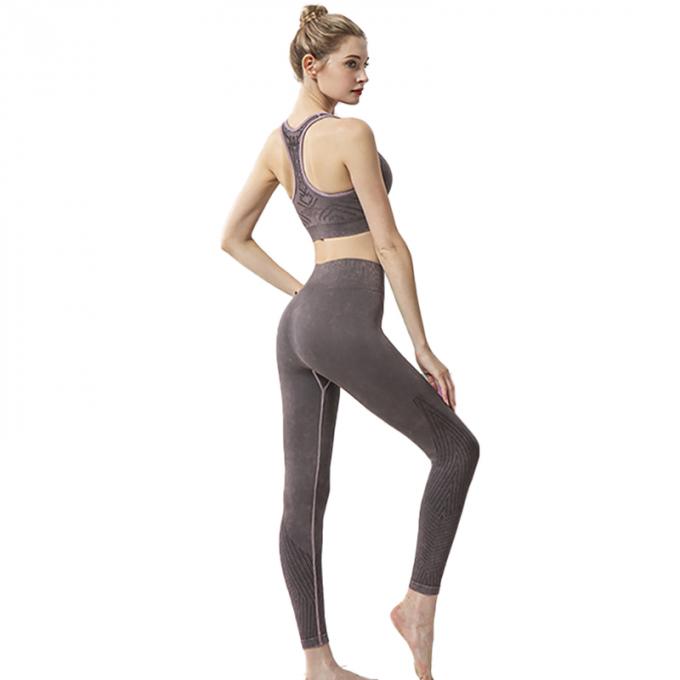 Ventre de pantalon de yoga de la taille des femmes faites sur commande d'OEM le haut commandent amincir le pantalon de yoga de butin de séance d'entraînement de guêtres de butin