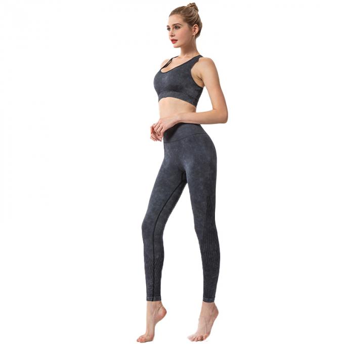 Ventre de pantalon de yoga de la taille des femmes faites sur commande d'OEM le haut commandent amincir le pantalon de yoga de butin de séance d'entraînement de guêtres de butin