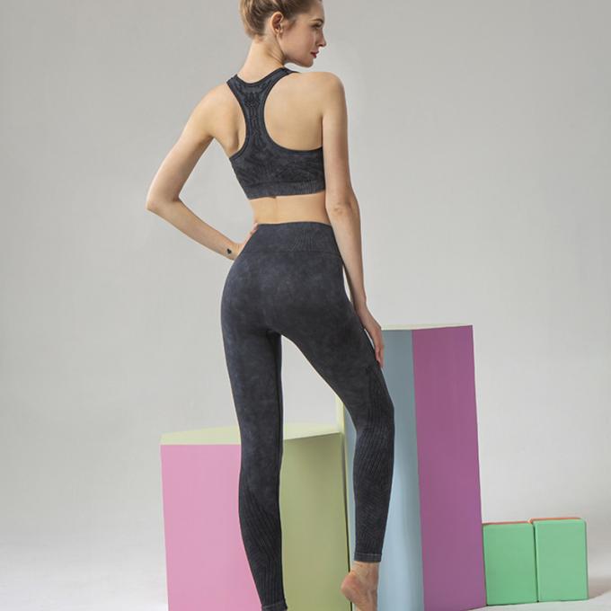 Ventre de pantalon de yoga de la taille des femmes faites sur commande d'OEM le haut commandent amincir le pantalon de yoga de butin de séance d'entraînement de guêtres de butin