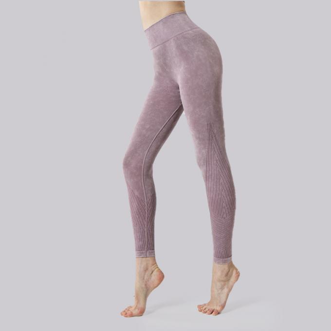 Ventre de pantalon de yoga de la taille des femmes faites sur commande d'OEM le haut commandent amincir le pantalon de yoga de butin de séance d'entraînement de guêtres de butin