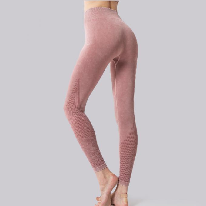Ventre de pantalon de yoga de la taille des femmes faites sur commande d'OEM le haut commandent amincir le pantalon de yoga de butin de séance d'entraînement de guêtres de butin
