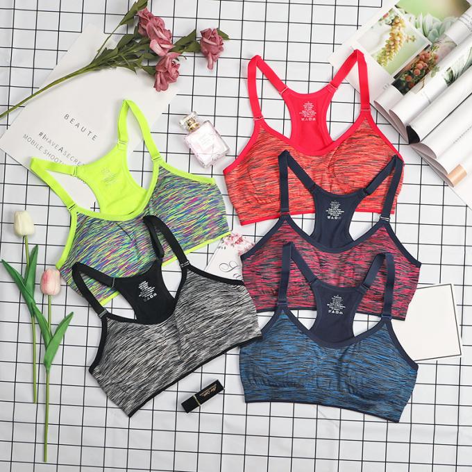Le Rapide-séchage solide antichoc de Wicking de sous-vêtements de forme physique supérieure de chemises de soutiens-gorge de sports conçoivent le soutien-gorge en fonction du client de sports de Crossfit