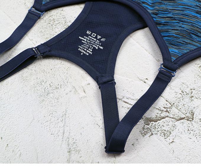 Le Rapide-séchage solide antichoc de Wicking de sous-vêtements de forme physique supérieure de chemises de soutiens-gorge de sports conçoivent le soutien-gorge en fonction du client de sports de Crossfit