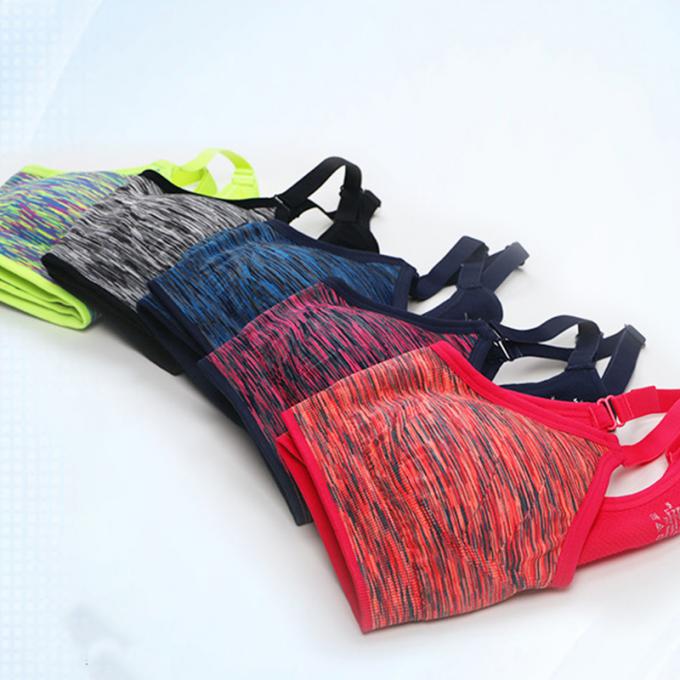 Le Rapide-séchage solide antichoc de Wicking de sous-vêtements de forme physique supérieure de chemises de soutiens-gorge de sports conçoivent le soutien-gorge en fonction du client de sports de Crossfit