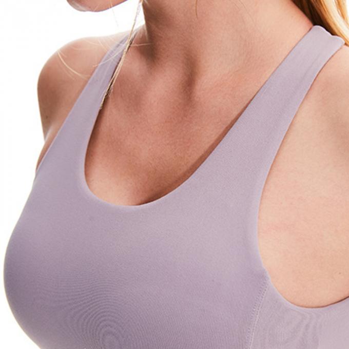 Dessus de réservoir courant capitonné de cadrage supérieur de réservoir de gymnase de yoga de séance d'entraînement de dessus de réservoir de culture d'aplet de soutien-gorge de sports de femmes