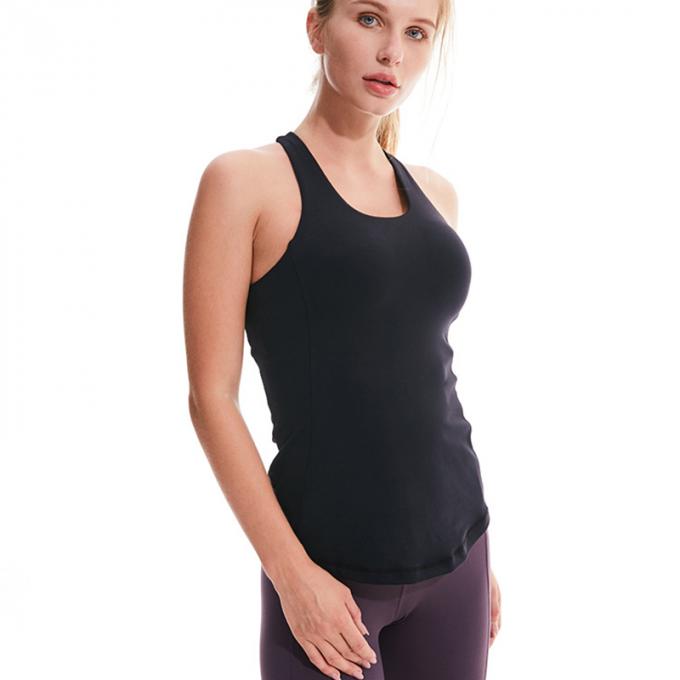 Soutien-gorge Strappy de sports pour le yoga entrecroisé sexy de femmes courant le dessus sans manche de culture de réservoir de séance d'entraînement sportive de gymnase