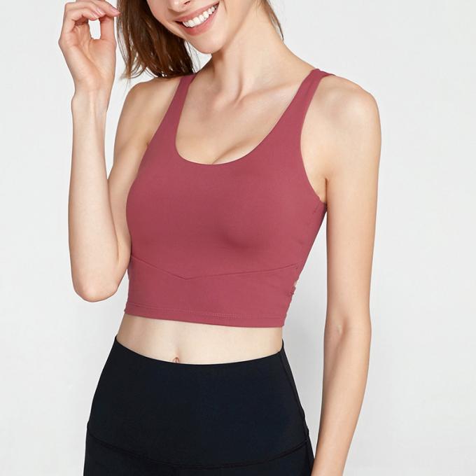 Les sports antichoc de forme physique de Crossback de gilet de yoga de soutien-gorge des sports des femmes populaires faites sur commande d'OEM investissent le soutien-gorge sexy de dessus de réservoir de culture de femmes