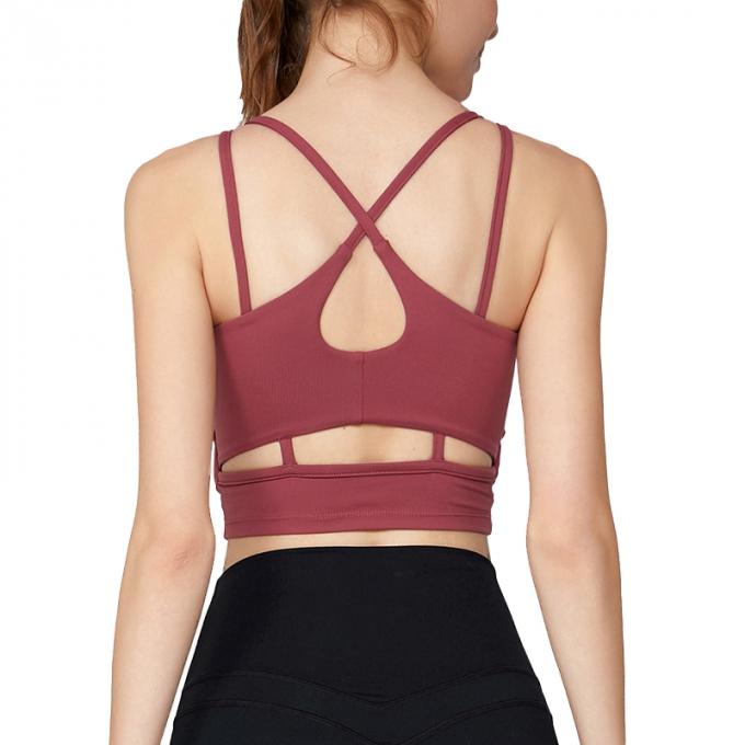Les sports antichoc de forme physique de Crossback de gilet de yoga de soutien-gorge des sports des femmes populaires faites sur commande d'OEM investissent le soutien-gorge sexy de dessus de réservoir de culture de femmes