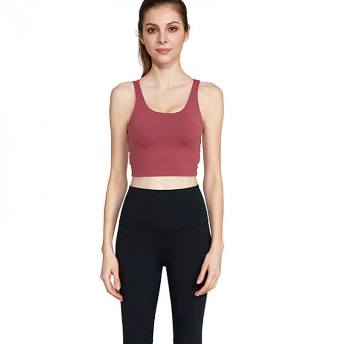 Les sports antichoc de forme physique de Crossback de gilet de yoga de soutien-gorge des sports des femmes populaires faites sur commande d'OEM investissent le soutien-gorge sexy de dessus de réservoir de culture de femmes
