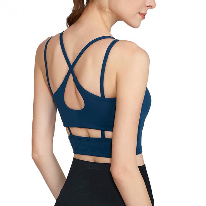 Les sports antichoc de forme physique de Crossback de gilet de yoga de soutien-gorge des sports des femmes populaires faites sur commande d'OEM investissent le soutien-gorge sexy de dessus de réservoir de culture de femmes