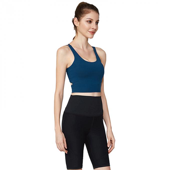 Les sports antichoc de forme physique de Crossback de gilet de yoga de soutien-gorge des sports des femmes populaires faites sur commande d'OEM investissent le soutien-gorge sexy de dessus de réservoir de culture de femmes