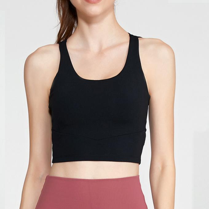 Les sports antichoc de forme physique de Crossback de gilet de yoga de soutien-gorge des sports des femmes populaires faites sur commande d'OEM investissent le soutien-gorge sexy de dessus de réservoir de culture de femmes