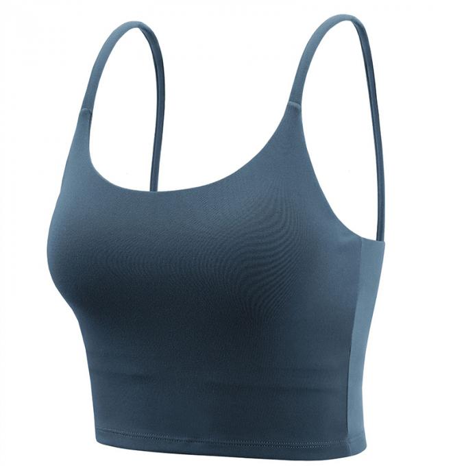 Dessus de réservoir sans fil de Saling de soutien moyen de gymnase de séance d'entraînement courante de mode de licou de yoga de sport des femmes de haute qualité capitonnées chaudes de soutien-gorge