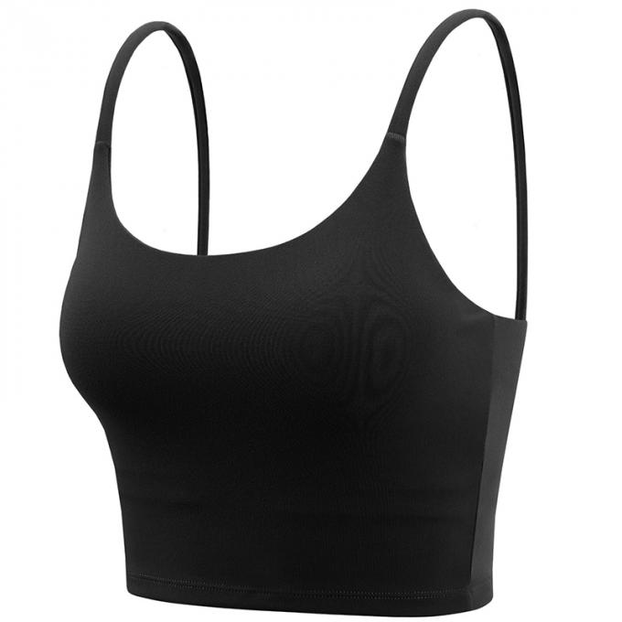  Dessus de réservoir sans fil de Saling de soutien moyen de gymnase de séance d'entraînement courante de mode de licou de yoga de sport des femmes de haute qualité capitonnées chaudes de soutien-gorge