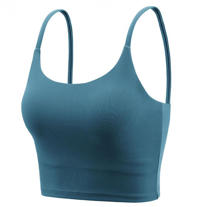 Dessus de réservoir sans fil de Saling de soutien moyen de gymnase de séance d'entraînement courante de mode de licou de yoga de sport des femmes de haute qualité capitonnées chaudes de soutien-gorge