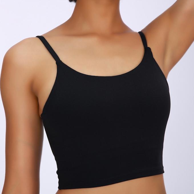 Dessus de réservoir sans fil de Saling de soutien moyen de gymnase de séance d'entraînement courante de mode de licou de yoga de sport des femmes de haute qualité capitonnées chaudes de soutien-gorge