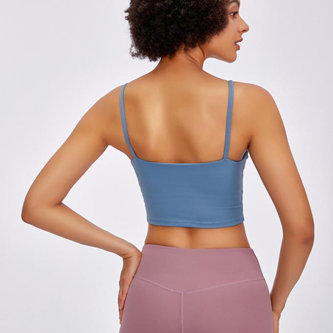 Dessus de réservoir sans fil de Saling de soutien moyen de gymnase de séance d'entraînement courante de mode de licou de yoga de sport des femmes de haute qualité capitonnées chaudes de soutien-gorge