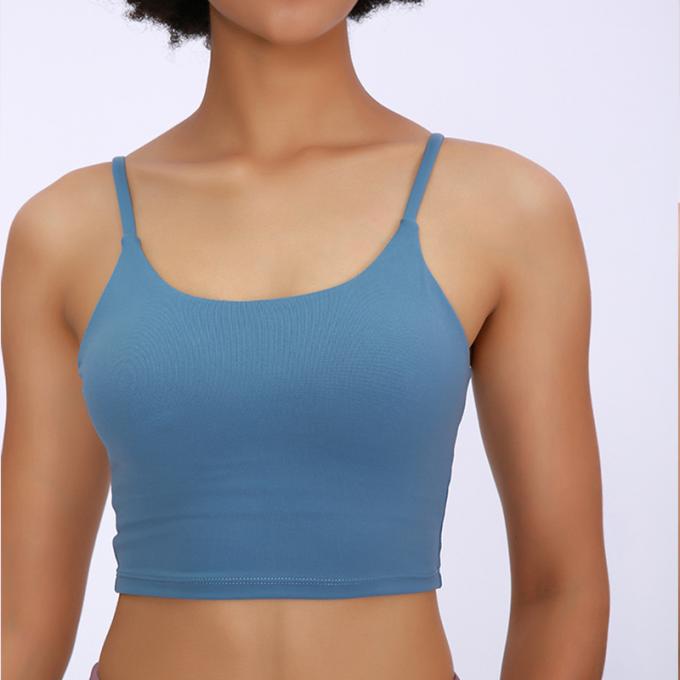 Dessus de réservoir sans fil de Saling de soutien moyen de gymnase de séance d'entraînement courante de mode de licou de yoga de sport des femmes de haute qualité capitonnées chaudes de soutien-gorge
