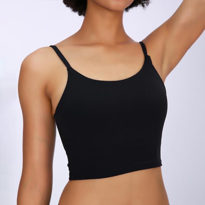 Dessus de réservoir sans fil de Saling de soutien moyen de gymnase de séance d'entraînement courante de mode de licou de yoga de sport des femmes de haute qualité capitonnées chaudes de soutien-gorge