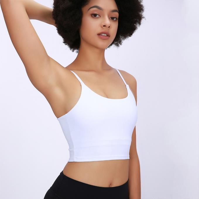 Dessus de réservoir sans fil de Saling de soutien moyen de gymnase de séance d'entraînement courante de mode de licou de yoga de sport des femmes de haute qualité capitonnées chaudes de soutien-gorge