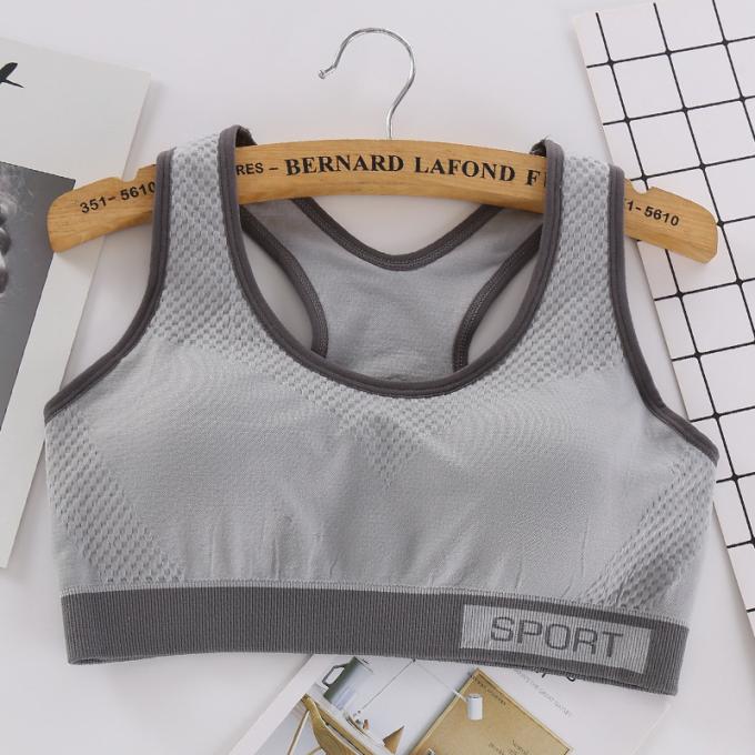 Dessus de réservoir solide antichoc de Rapide-séchage de Wicking de sous-vêtements de la forme physique courante des femmes de soutien-gorge de sports de mode de couleur de Macaron