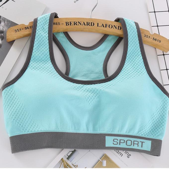 Dessus de réservoir solide antichoc de Rapide-séchage de Wicking de sous-vêtements de la forme physique courante des femmes de soutien-gorge de sports de mode de couleur de Macaron
