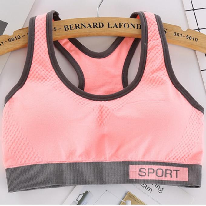 Dessus de réservoir solide antichoc de Rapide-séchage de Wicking de sous-vêtements de la forme physique courante des femmes de soutien-gorge de sports de mode de couleur de Macaron