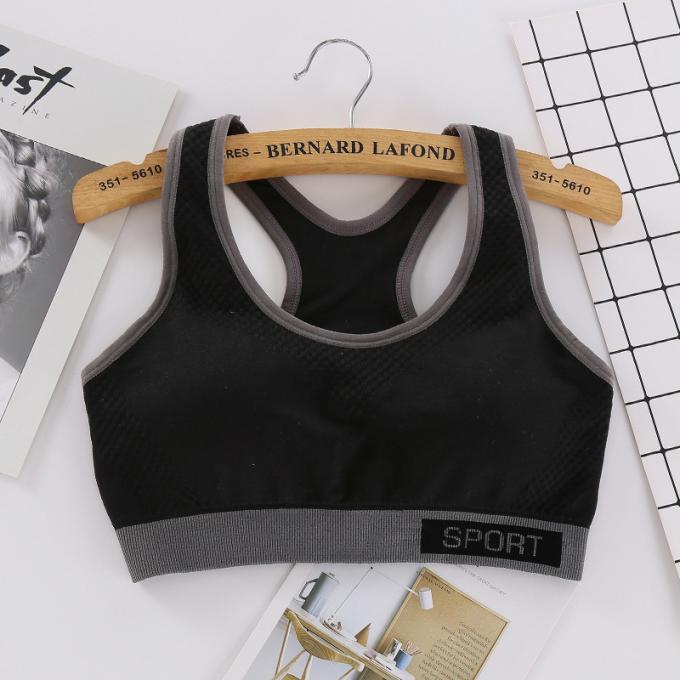 Dessus de réservoir solide antichoc de Rapide-séchage de Wicking de sous-vêtements de la forme physique courante des femmes de soutien-gorge de sports de mode de couleur de Macaron