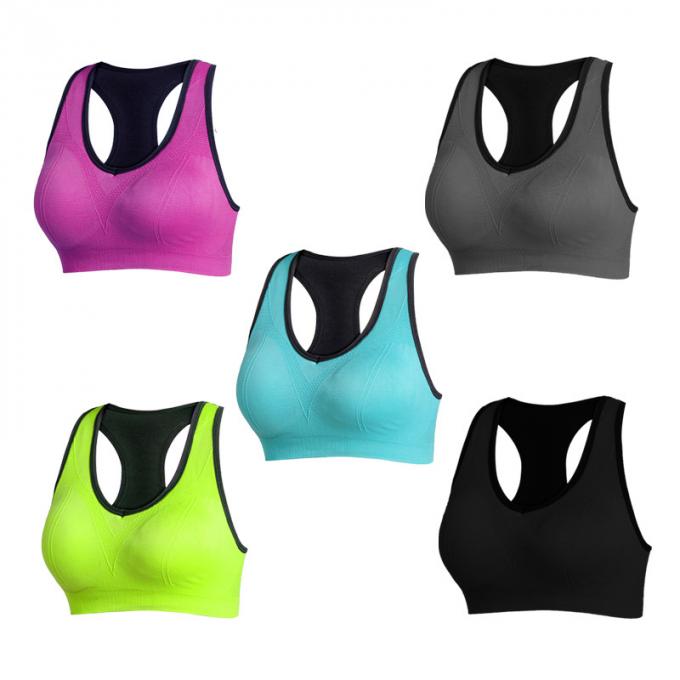 Le Rapide-séchage solide antichoc de Wicking de sous-vêtements de grandes tailles de soutiens-gorge de sports conçoivent l'ajustement en fonction du client sec de soutien-gorge de haute qualité de sports