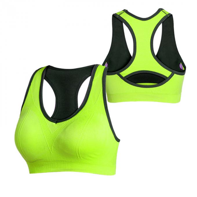 Soutiens-gorge en gros de sports pour le soutien-gorge capitonné sans fil de sports de confort de soutien-gorge de forme physique de gymnase de yoga de séance d'entraînement de femmes