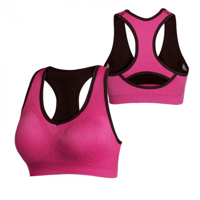  Soutiens-gorge en gros de sports pour le soutien-gorge capitonné sans fil de sports de confort de soutien-gorge de forme physique de gymnase de yoga de séance d'entraînement de femmes