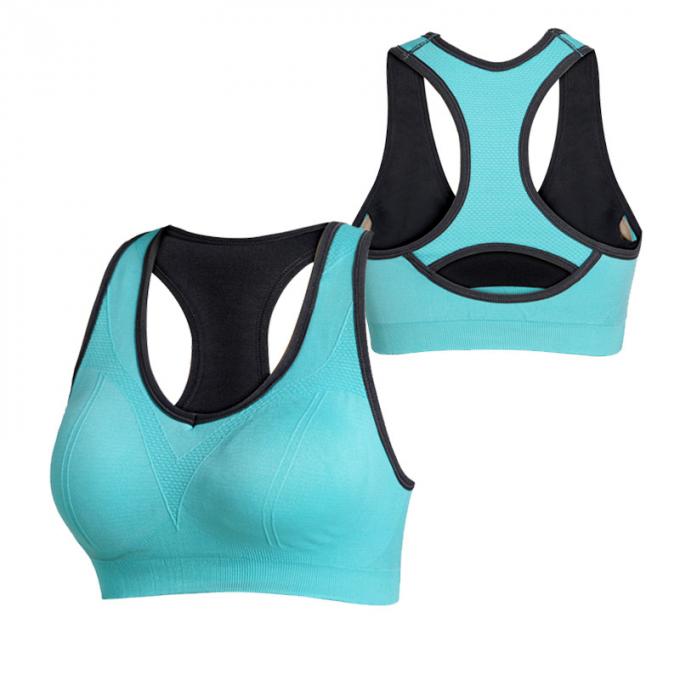 Soutiens-gorge en gros de sports pour le soutien-gorge capitonné sans fil de sports de confort de soutien-gorge de forme physique de gymnase de yoga de séance d'entraînement de femmes