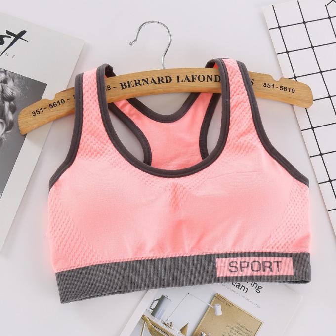 Forme physique supérieure de forme physique de soutien-gorge de sports de mode de couleur de Macaron de soutien-gorge à haute impression antichoc courant de sports