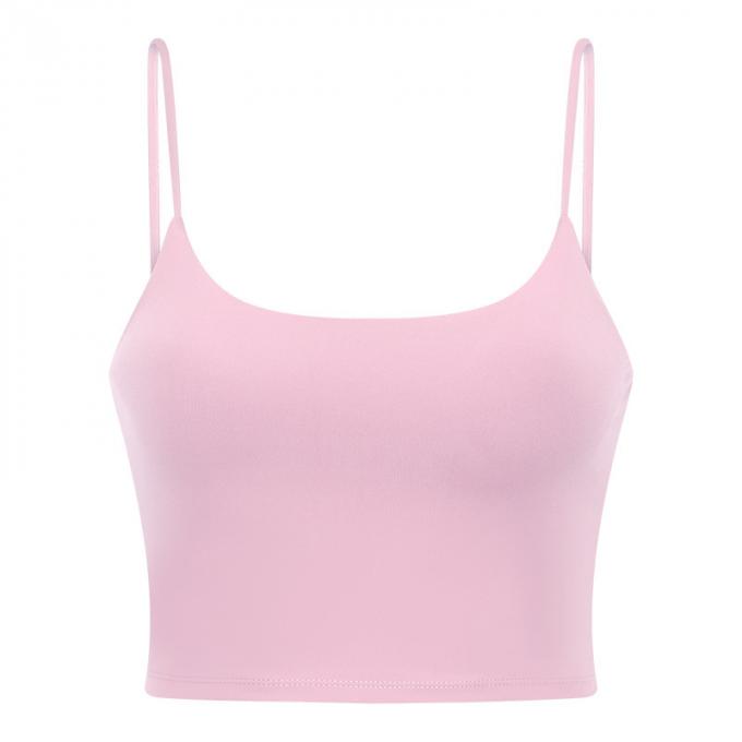 Le coffre femelle de gilet de yoga de soutien-gorge des sports des femmes populaires capitonne le dessus antichoc de culture de yoga de gilet de forme physique de sous-vêtements de sports