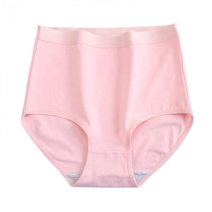Taille de coton de sous-vêtements de taille du plus des femmes en gros mi aucune culottes de dames de couverture totale supérieure de petit pain brèves