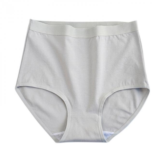 Taille de coton de sous-vêtements de taille du plus des femmes en gros mi aucune culottes de dames de couverture totale supérieure de petit pain brèves