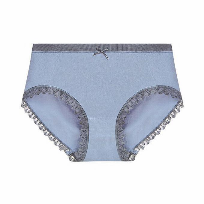 Les culottes en gros de sous-vêtements lacent la culotte de bikini pour femmes sans couture de sous-vêtements de coton de taille de femmes de mi