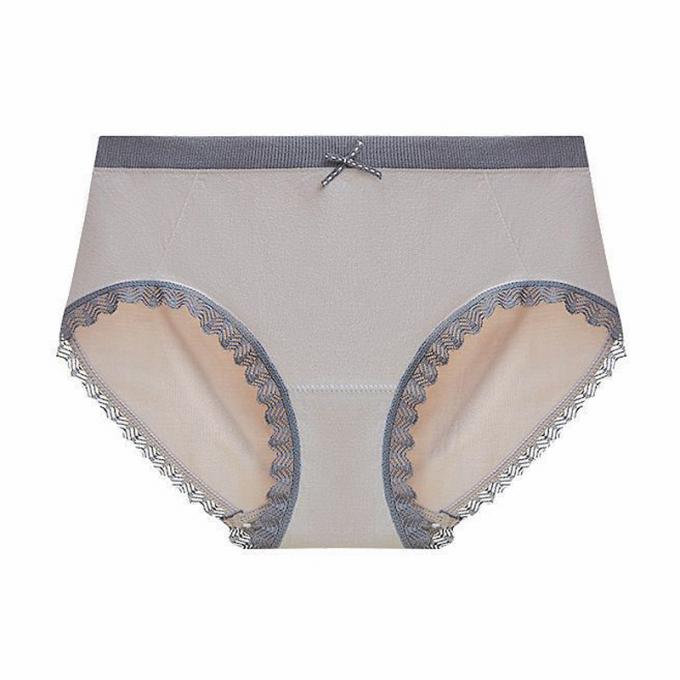Les culottes en gros de sous-vêtements lacent la culotte de bikini pour femmes sans couture de sous-vêtements de coton de taille de femmes de mi