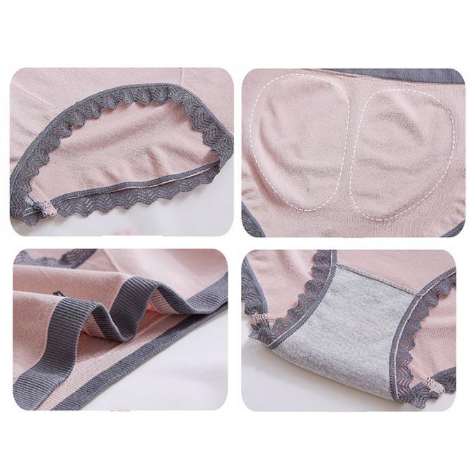 Les culottes en gros de sous-vêtements lacent la culotte de bikini pour femmes sans couture de sous-vêtements de coton de taille de femmes de mi