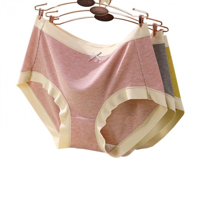 Le coton moyen de Traceless de la taille de la fille en gros respirable plus des sous-vêtements de taille 3 couches coulent les culottes des femmes de preuve