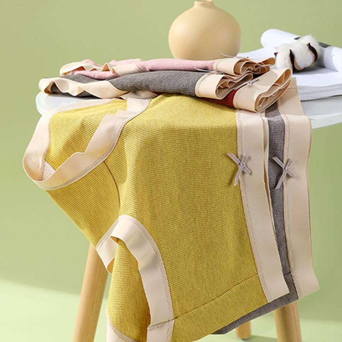 Le coton moyen de Traceless de la taille de la fille en gros respirable plus des sous-vêtements de taille 3 couches coulent les culottes des femmes de preuve