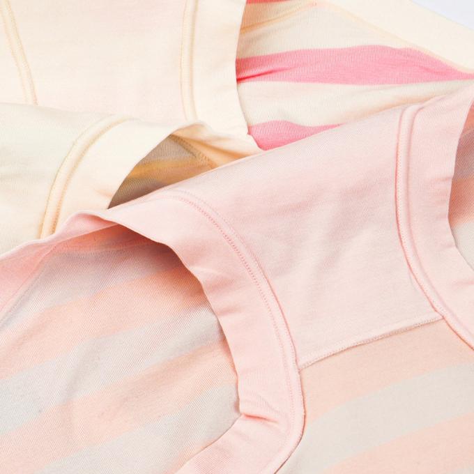 Culottes rayées modales en gros pour respirable confortable de style japonais de dames plus des sous-vêtements de femmes de taille